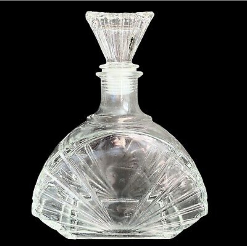Glass perfume/bath oil bottle